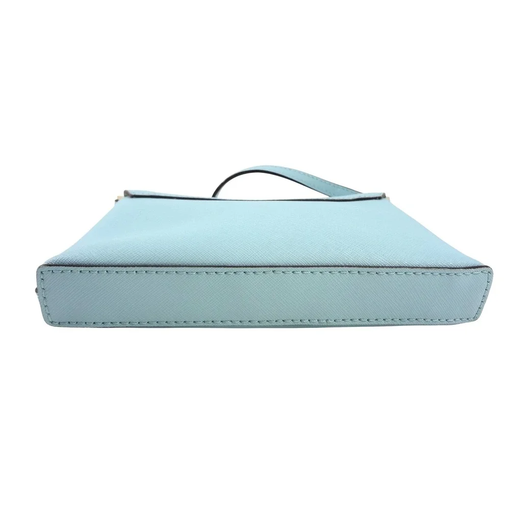 Kate Spade Newbury Lane Crossbody Bag Light Blue Excellent Saffiano Leather